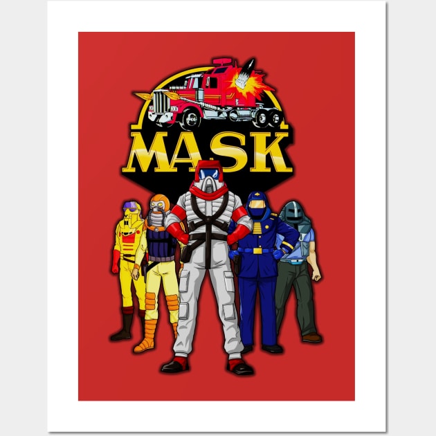 Mask Wall Art by BigOrangeShirtShop